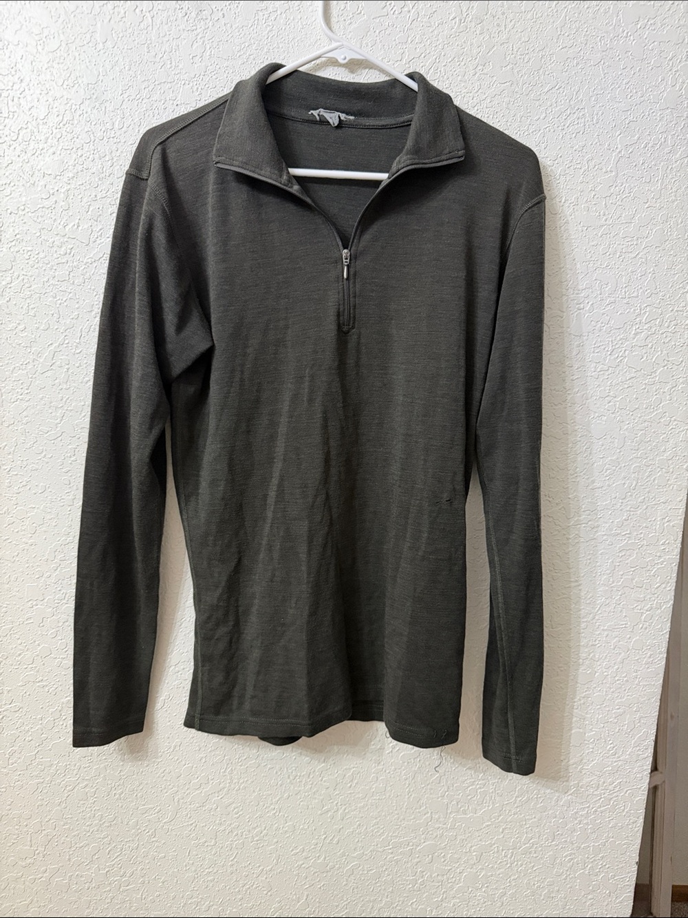 Smartwool Merino Wool Men's Long-Sleeve Quarter-Zip Top - L